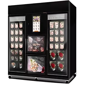 Grande Capacité 34 BM-FLR-07, double porte réfrigérateur, distributeur automatique de fleurs grande capacité